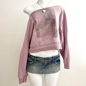 dreams in my bag pink graphic crop top y2k baby tee